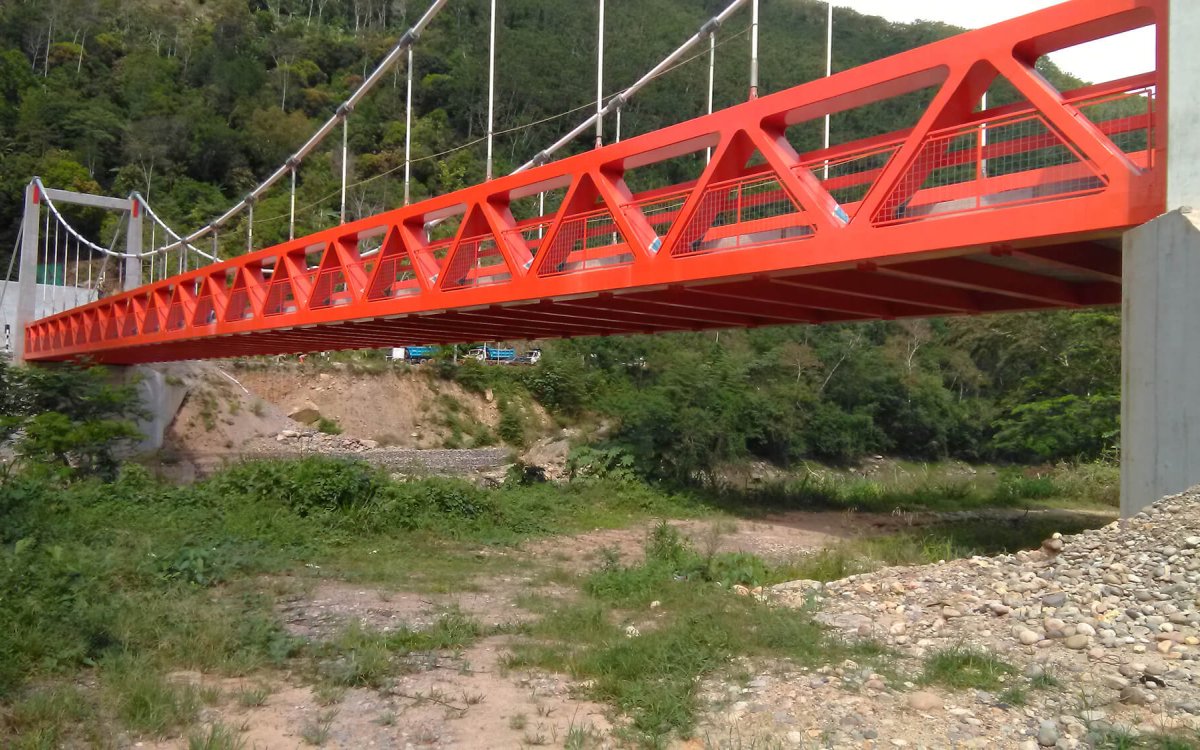 Suspension Bridge over the Perene river