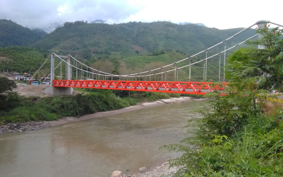 Suspension Bridge over the Perene river